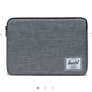 Herschel Sleeve Laptop Case in Raven Crosshatch Gray NWT